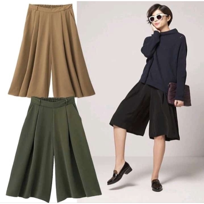 KULOT PENDEK GU GAUCHO /KULOT GU BY UNIQLO RELACO