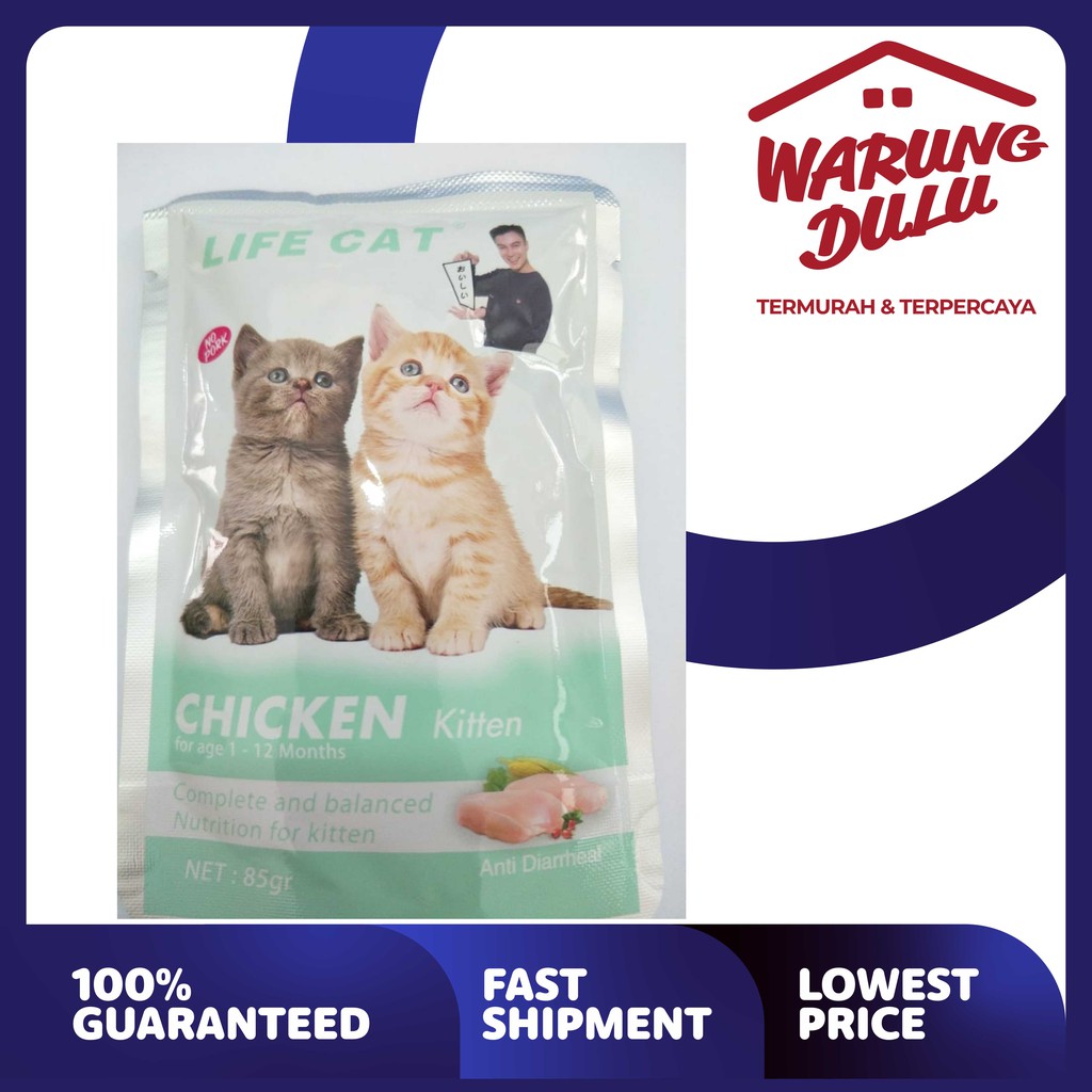 LIFE CAT POUCH KITTEN CHICKEN 85GR