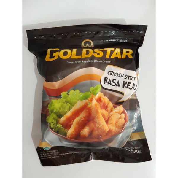 

Goldstar Nugget Cheese Stick / Naget Ayam Rasa Keju 500gr