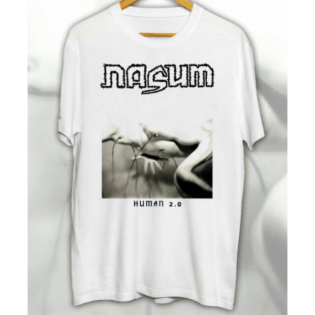 T-SHIRT BAND NASUM / BAJU KAOS CUSTOM BAND NASUM WHITE