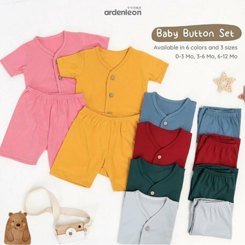 ardenleon baby button set