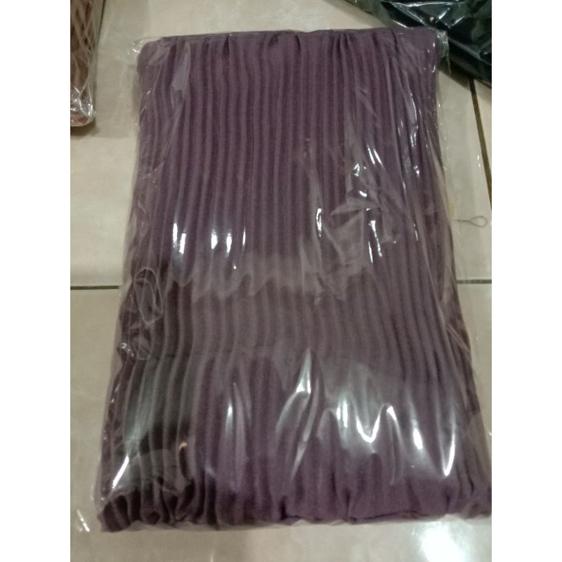 Pasmina Plisket / Pleated Shawl Plisket Duyung-lavender