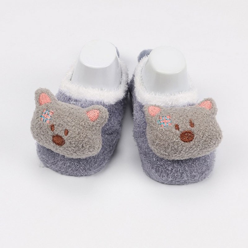 DODORY KS02 Sepatu Bayi Bulu Karakter Sepatu Anak Motif  Prewalker Baby Shock Animal