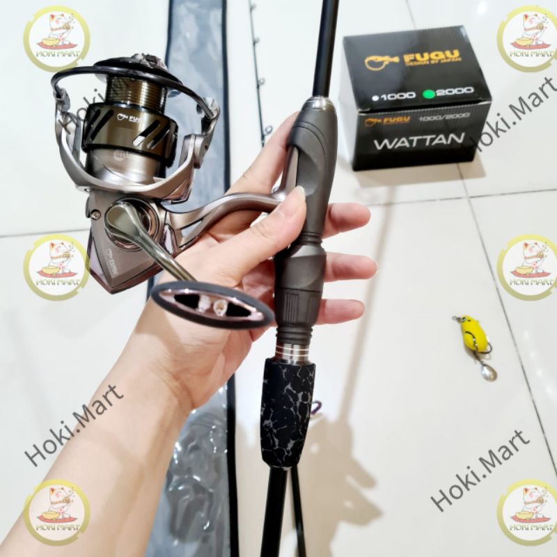 joran set oncak galaxy + reel fugu POWER HANDLE