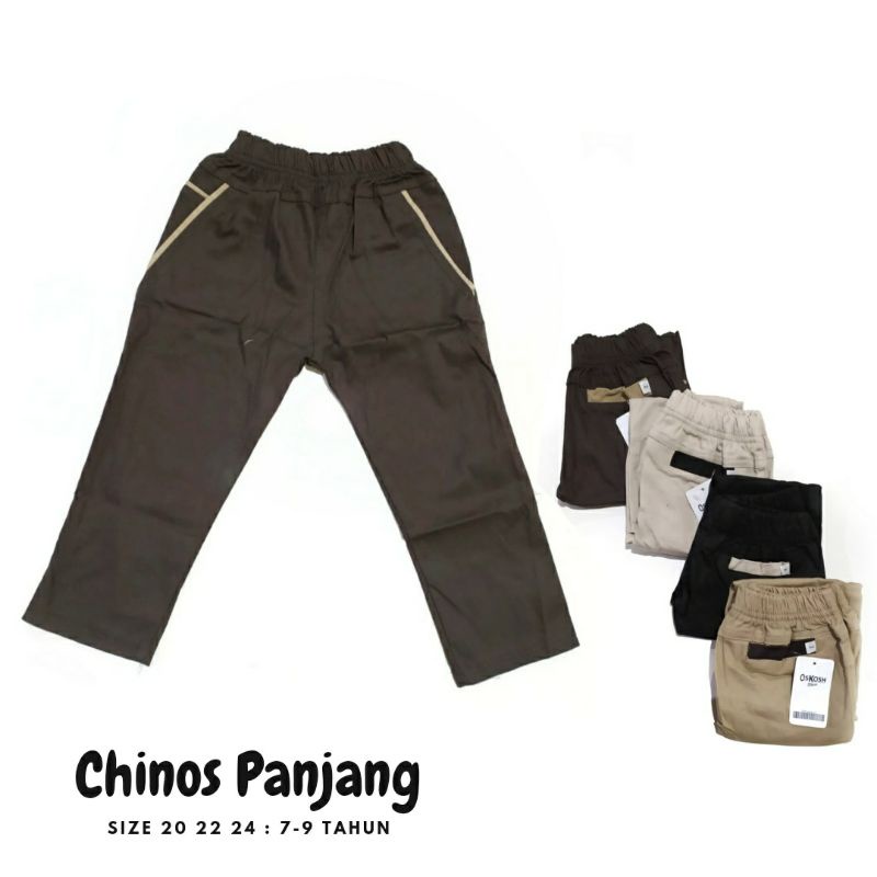 Celana Panjang Chinos Chino Anak Laki Cowok 7-9 Tahun