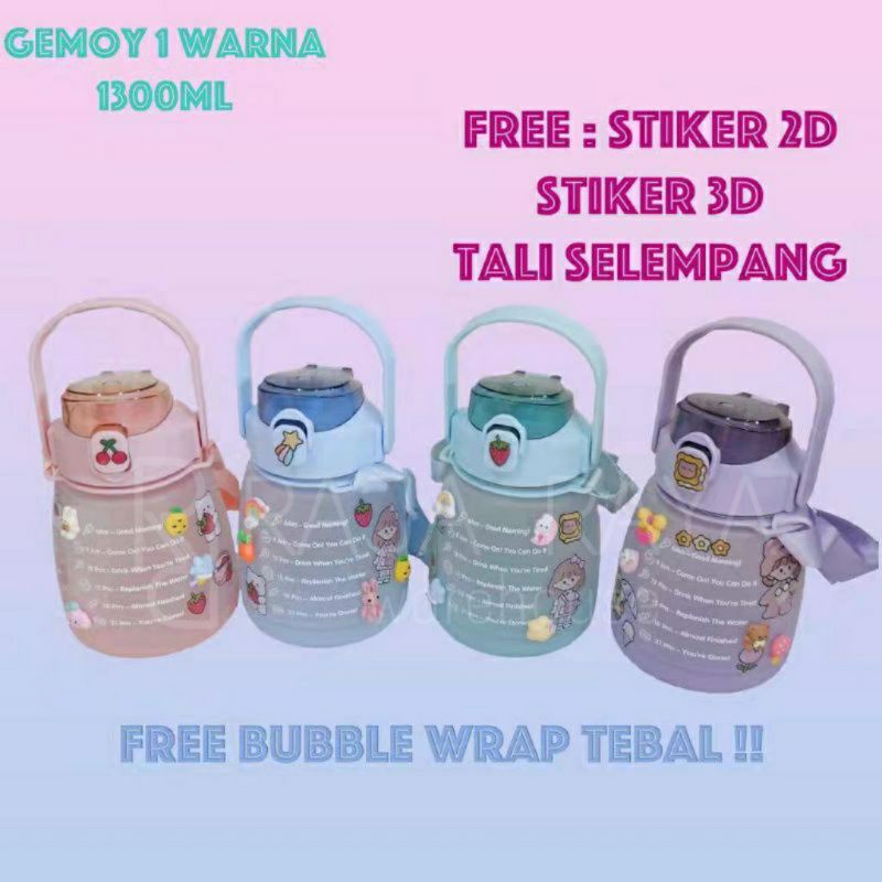 [⚜️RR⚜️] BOTOL MINUM VIRAL 2000ml 2L 2 LITER BOTOL MINUM 2L 2000ml 2 liter BOTOL VIRAL BOTOL MINUM KOREA BOTOL MINUM MOTIVASI BONUS STICKER LUCU-4