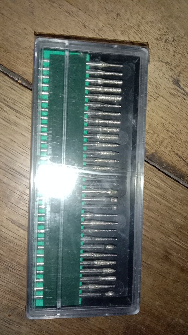 30 Set Mata Bor Ukir / Mini Drill Carving Tools Kayu, Besi Kaca Cincin Piring Arkilik Dll