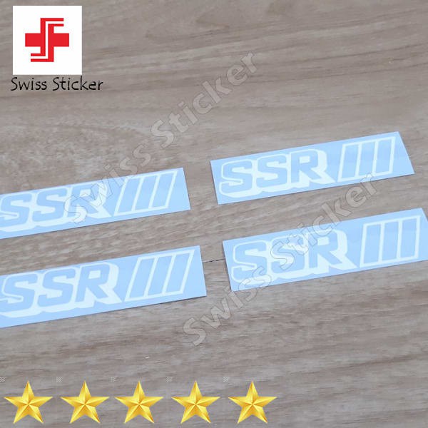 Promo Stiker untuk velg SSR SP1 monochrome satu warna Elegan