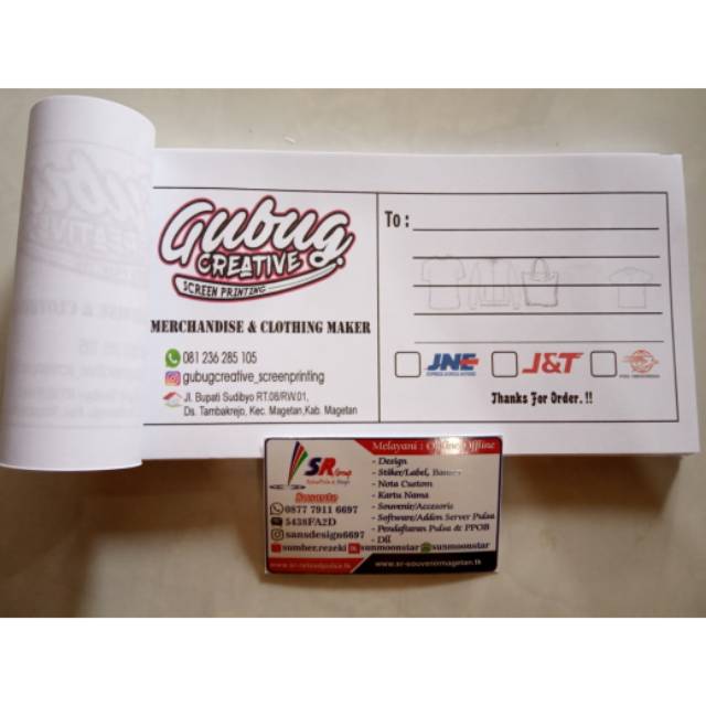 

Label kirim HVS ukuran 20x8 cm