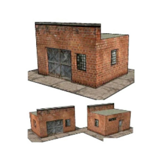 Diorama diecast papercraft gudang tuaskala 1/64