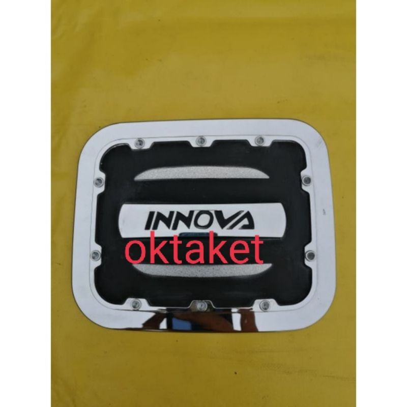 tank cover innova lama grand innova 2005-2015 hitam list chrome