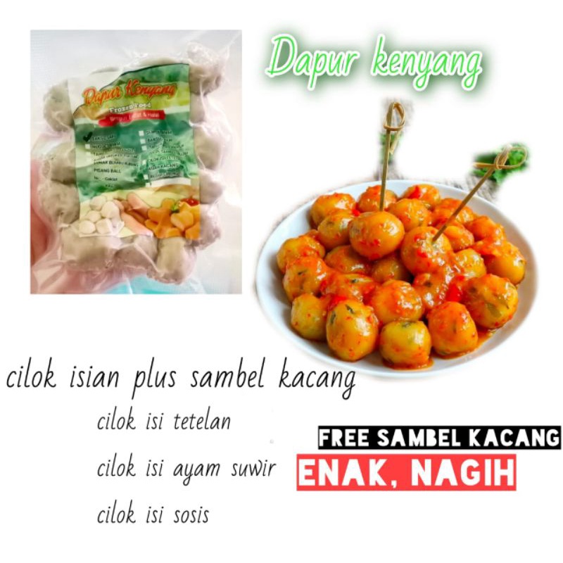 

Dapur kenyang cilok frozen dengan isian
