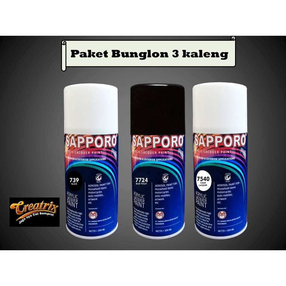 

Paket Bunglon Colours Sapporo / Pilok 3 kaleng