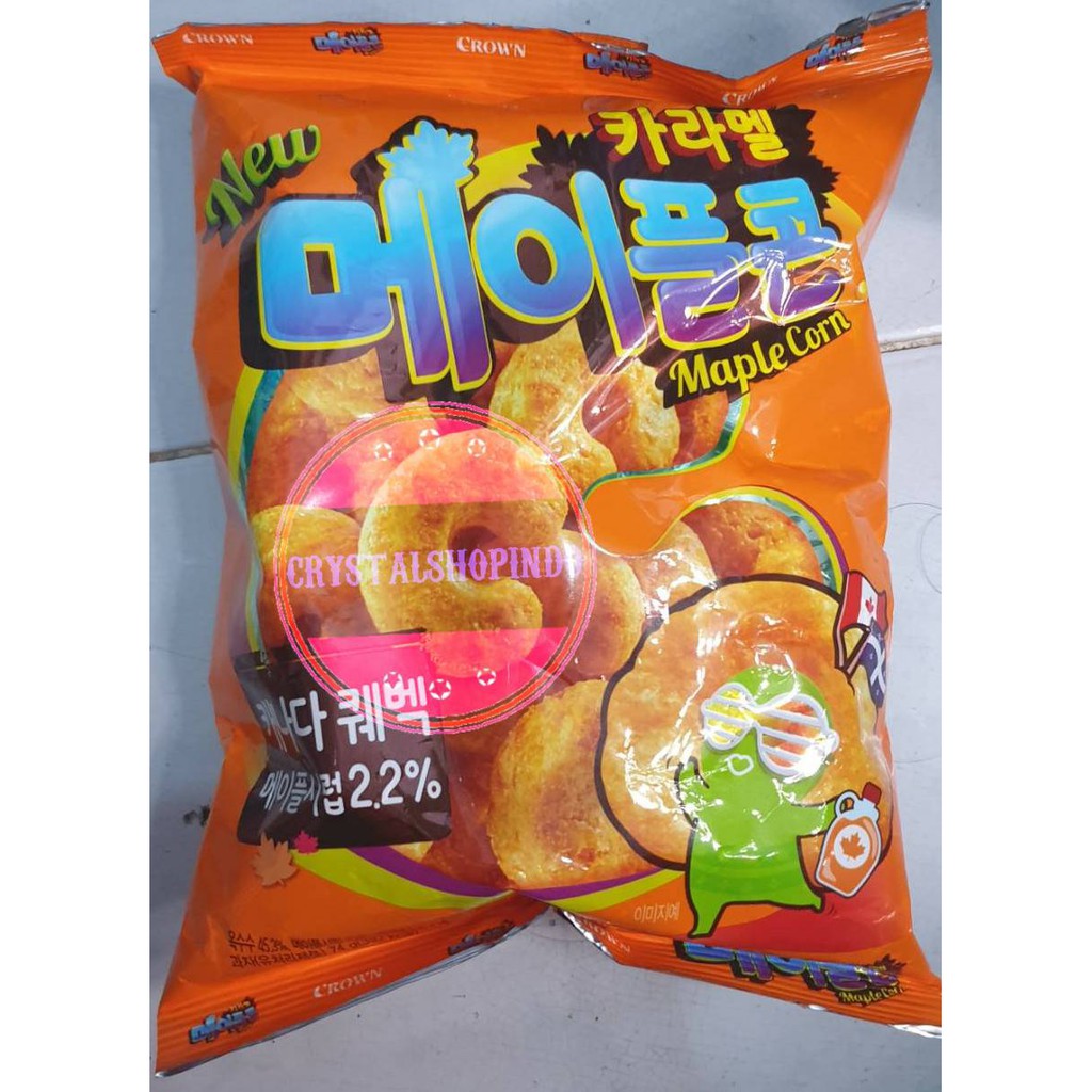 

[ready stock] crown caramel crown maple/ snack jagung caramel dengan wsirup maple