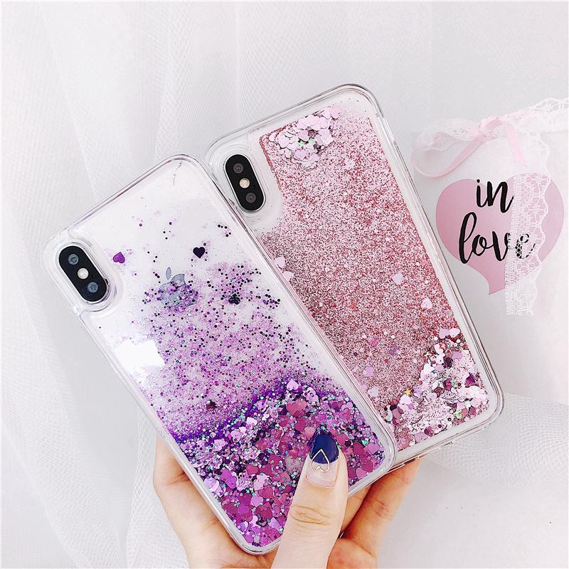 Soft Case Bahan Silikon Aksen Pasir Air Glitter Untuk Vivo