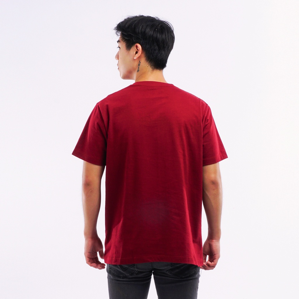 SANVANINA Kaos Polos Lengan Pendek Marun | Basic T-Shirt Maroon T-01D