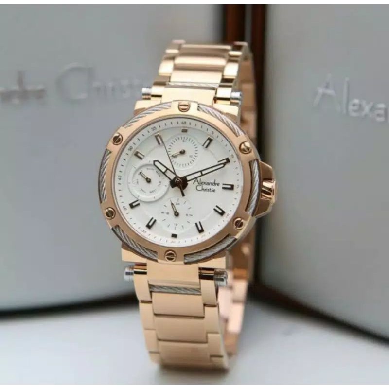 JAM TANGAN WANITA ALEXANDRE CHRISTIE  6561 AC 6561BF Ac 6561 ORIGINAL [ GARANSI RESMI 1 TAHUN ]