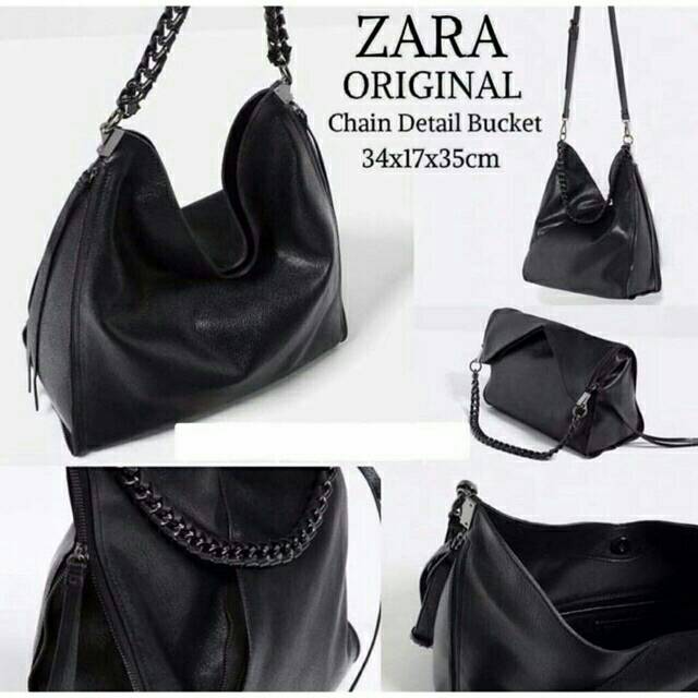 Zara chain hitam /paperbag /dustbag