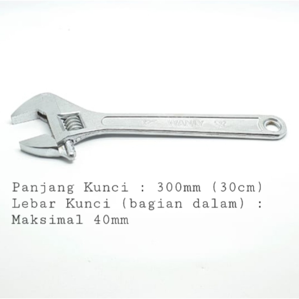 WL Kunci Inggris 12&quot; 300mm (30cm)