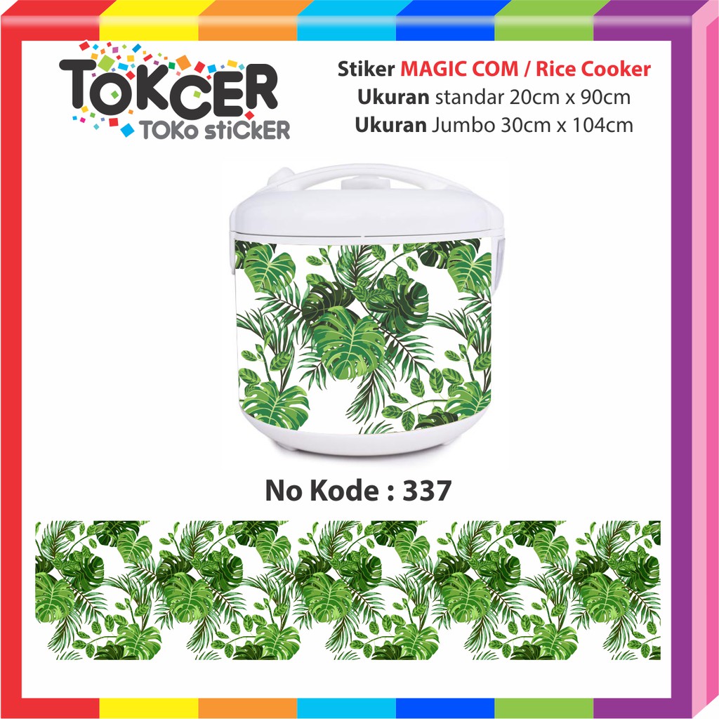 Stiker MAGIC COM / Rice Cooker MONSTERA