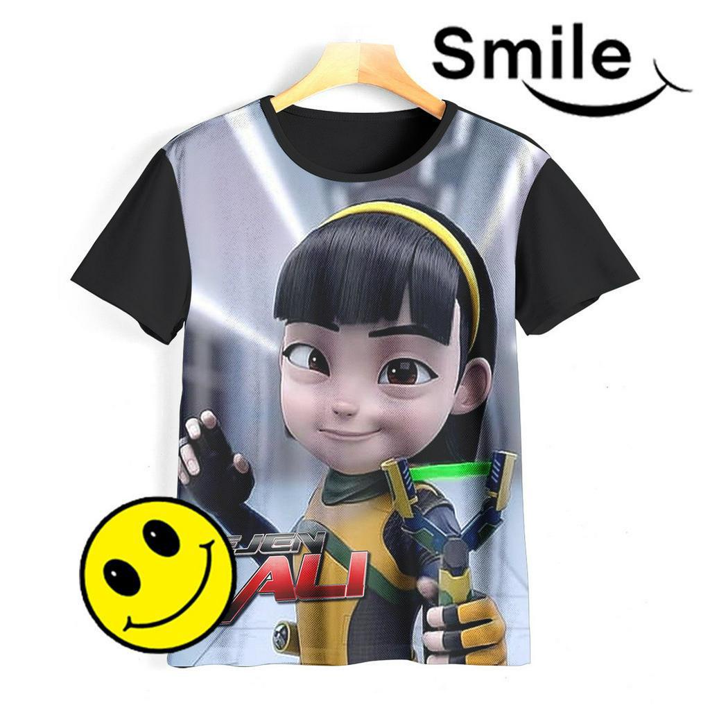 Kaos Anak Ejen Alicia Baju 3D Ejen Alicia Hero Ejen Ali 02EAC004 Untuk Usia 1-12 Tahun - SmileyArea
