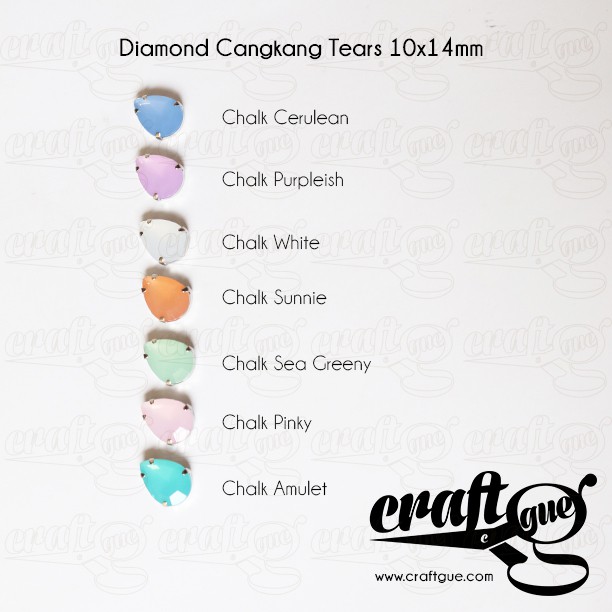 Diamond Cangkang Tears 10x14mm