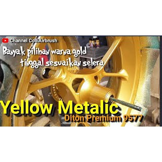 Cat Pilox Diton Premium Yellow Metallic 9577 400cc kuning metalik sepeda motor mobil helm