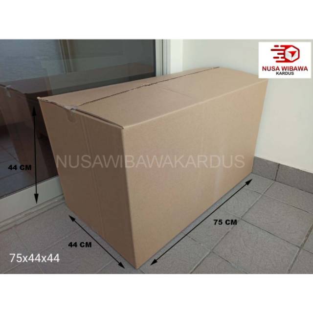 

Kardus box packing polos 75x44x44cm, murah, kotak karton, bagus