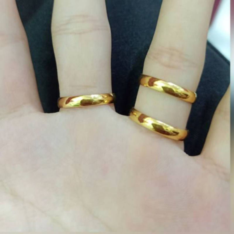 Cincin polos perak