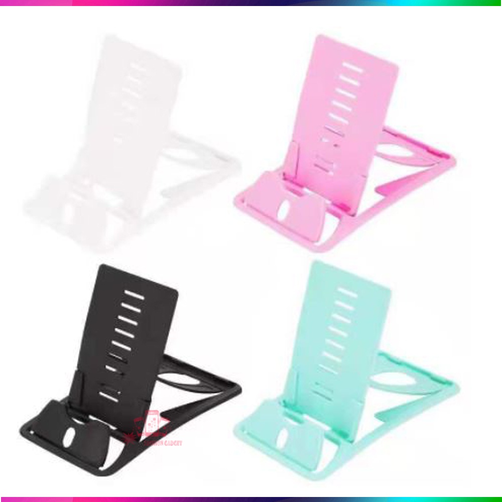 Foldable Phone Holder Mini Stand Card Holder Phone Stand Dudukan Hp Multifungsi Phone Tablet Stand Warna - ACAK / RANDOM