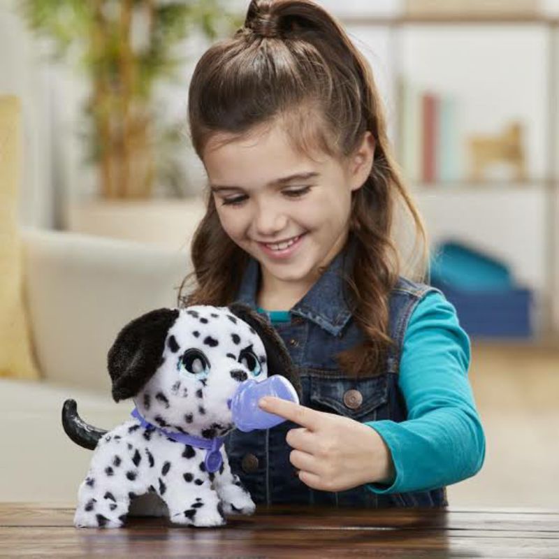 ori original hasbro furreal peealots fur real mainan dalmation dalmatian dog puppy pet hewan peliharaan toy toys kids girl cewek cowok anjin hadiah bisa minum pipis kencing bayi baby kado ultah gift boneka doll