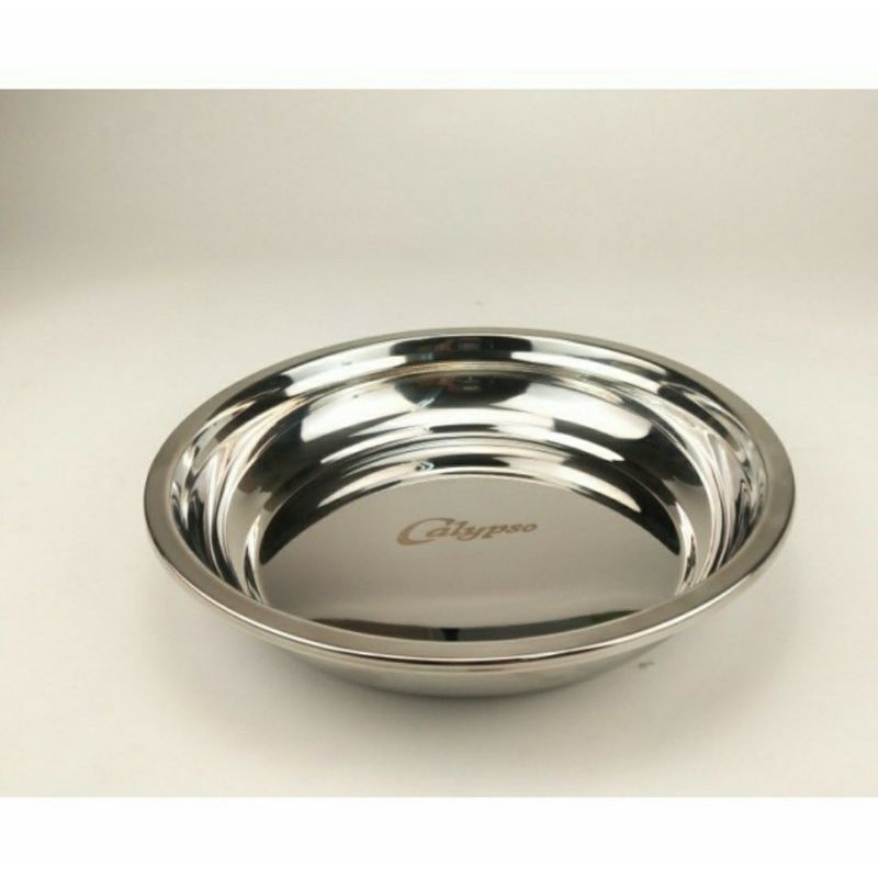 Piring/Nampan Bulat Stainless Steel Calypso 28cm