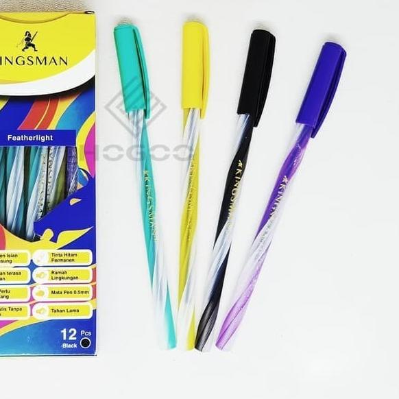 

✫ ISI 12 PCS PULPEN BOLPEN PEN LILIN WARNA KINGSMAN PEN ◌
