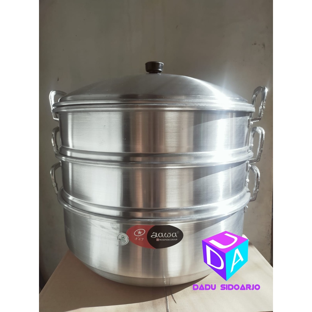 langseng alluminium 50cm susun 3 dandang kukus jawa maspion LGS503