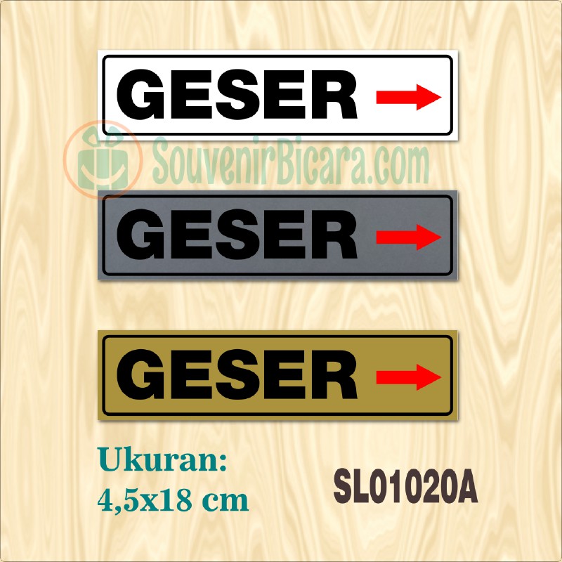 

Sign Label Penunjuk - GESER KANAN - SL010020a