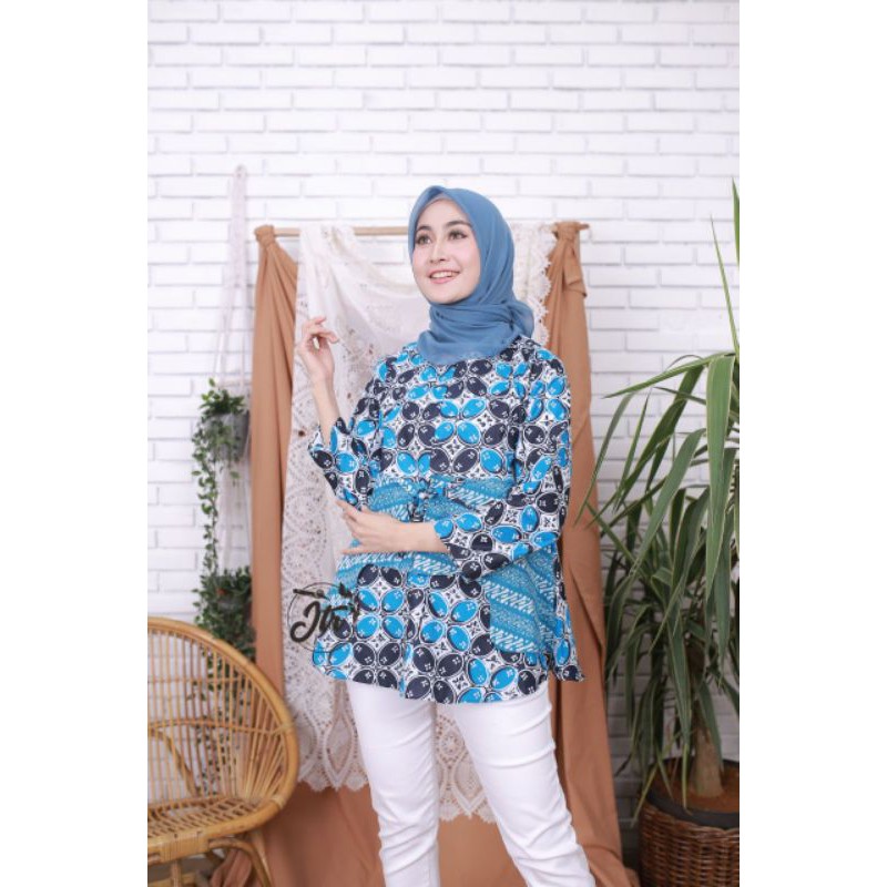ATASAN BATIK WANITA MODERN NEW MODEL baju batik wanita baju batik Pekalongan asli blouse batik