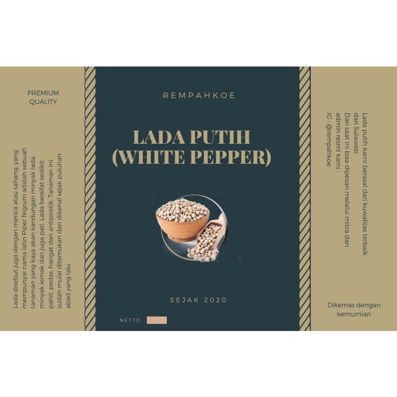 

Lada Putih 100gr