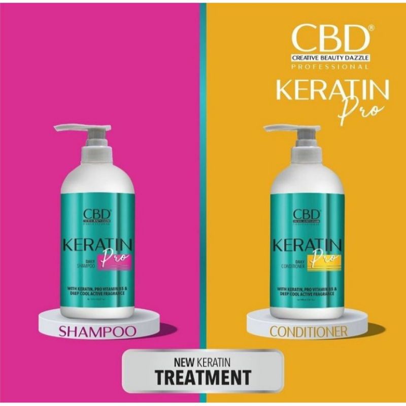 CBD Keratin Shampo / Conditioner Daily (pump) 1 ltr