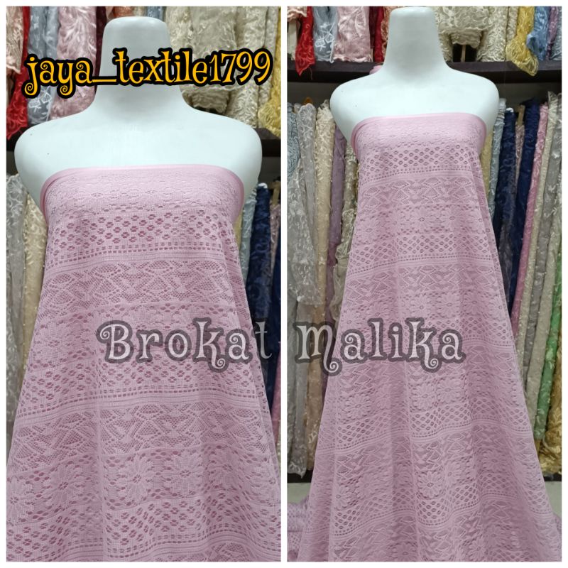 Kain Brokat Lace Premium / Kain Brokat Malika / kain meteran