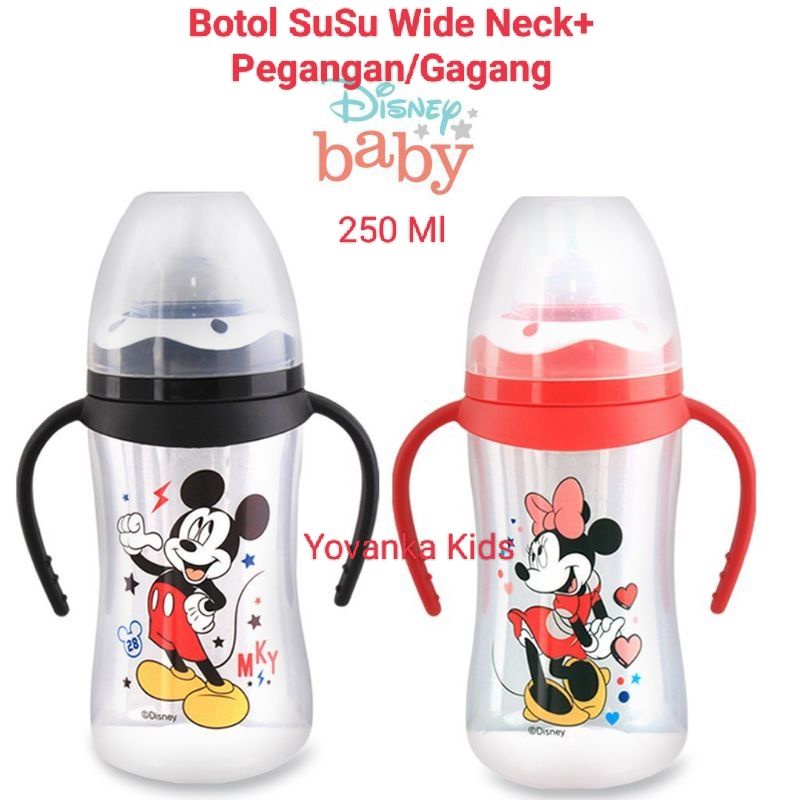 Botol Susu Wide Neck Disney Baby Bunny+Pegangan 260 Ml/125 Ml