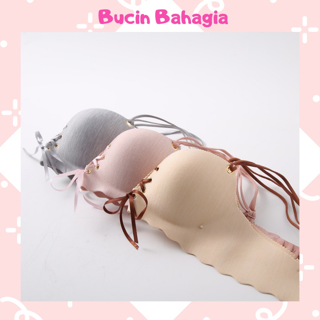 BH Bra Wanita Tanpa Kawat Bahan Halus Rwanda Style Sexy BH16