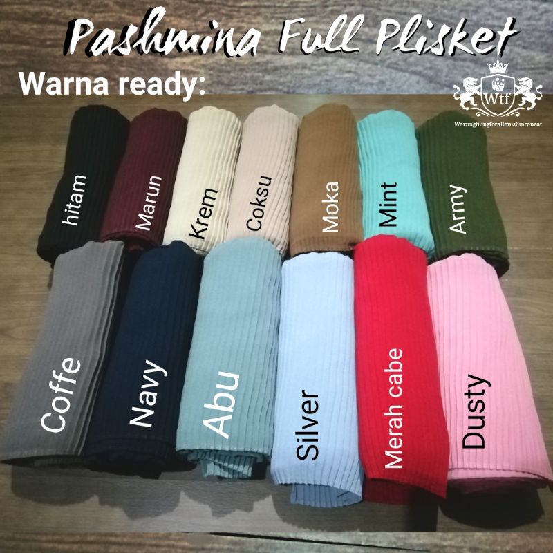 DISKON.! Pashmina FULL PLISKET || Pleated Shawl-2
