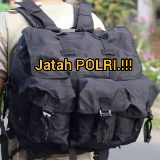 RANSEL JATAH POLRI HITAM KOREA TEMPUR PENDIDIKAN RPB BRIMOB SABHARA