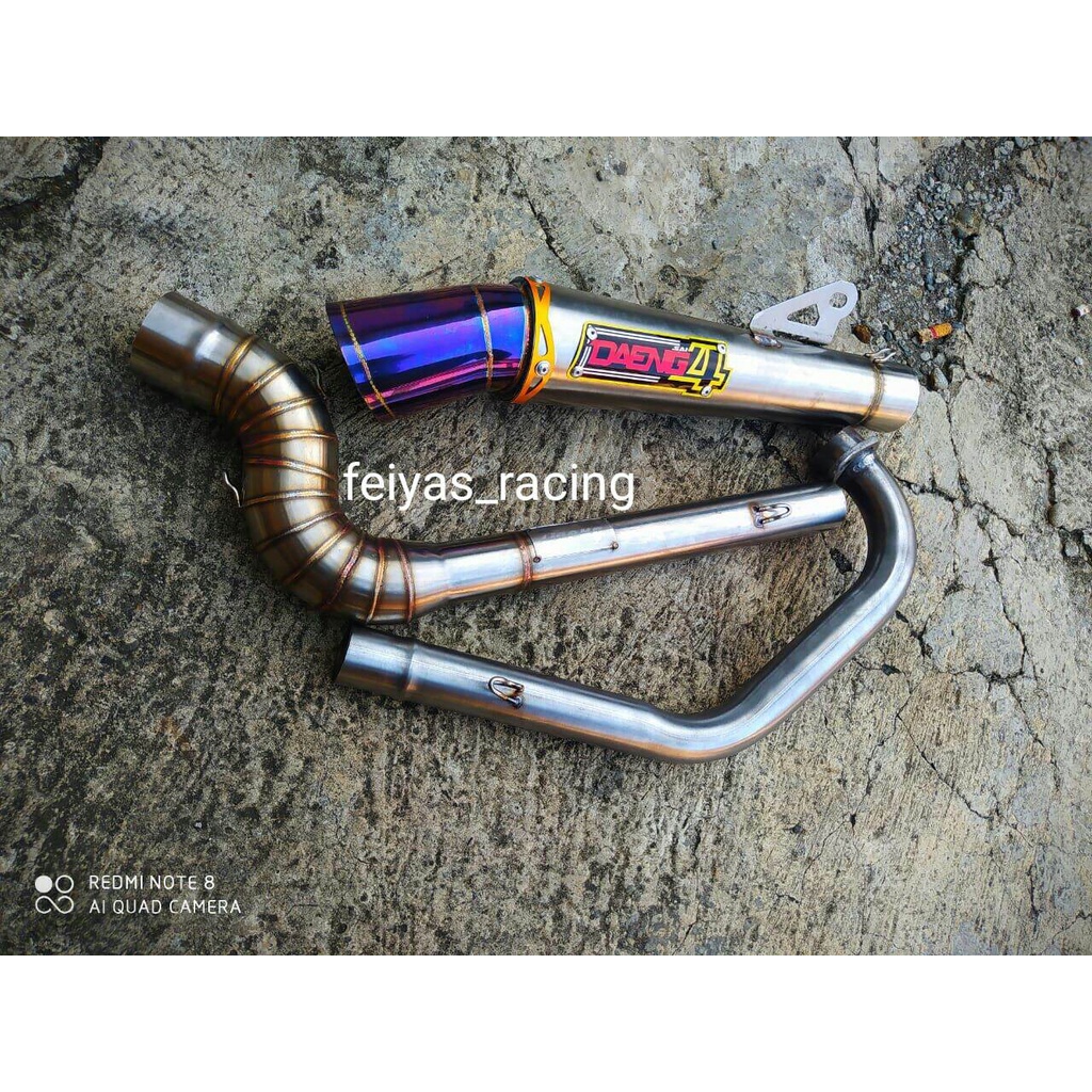 Knalpot daeng sai 4 Vixion old Vixion new r15v2 r15v3 Verza Byson Tiger Mega pro