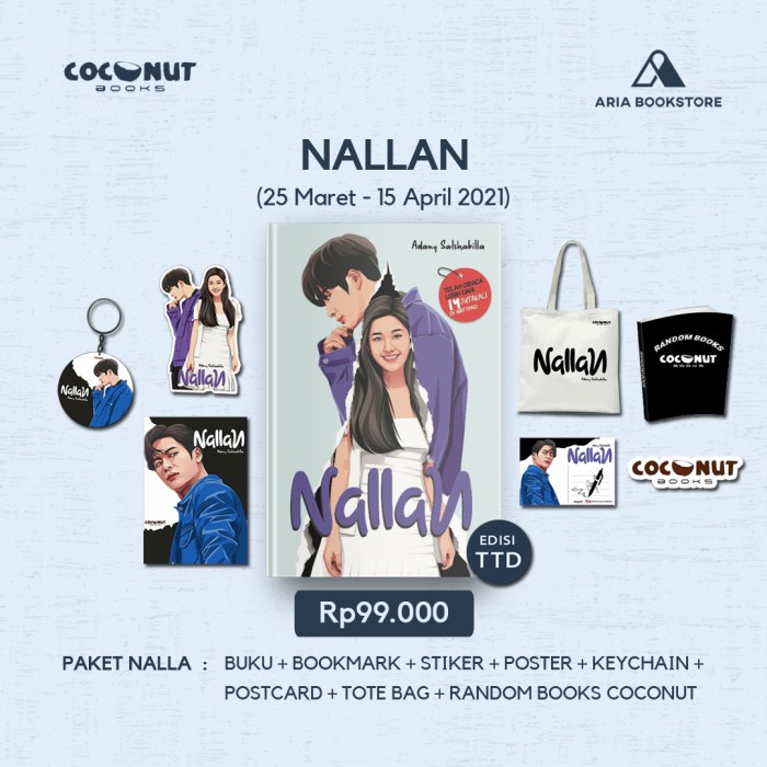 

MUST HAVE!! NOVEL NALLAN - ADANY SALSHABILLA TERBARU
