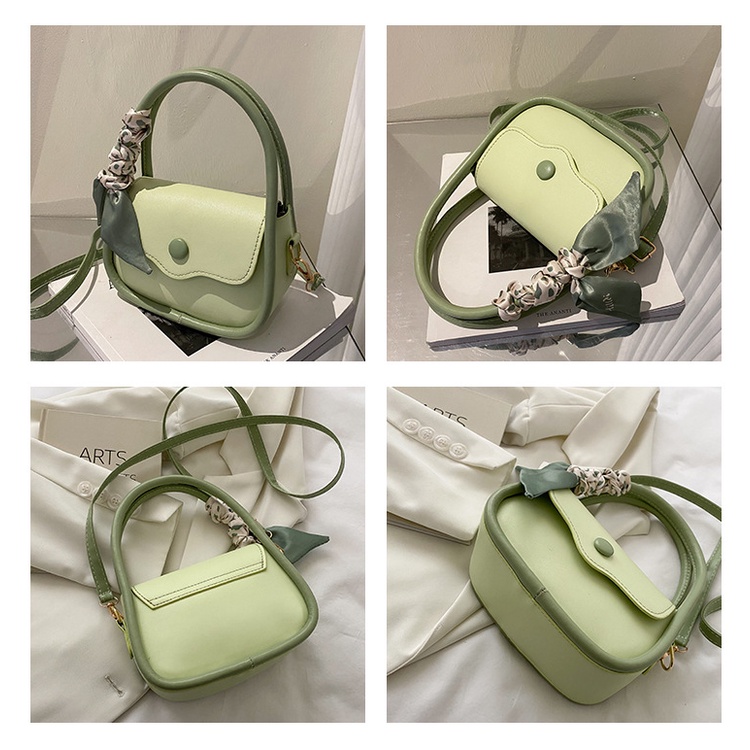 TAS SELEMPANG WANITA PESTA IMPORT KULIT HIJAU KOREA SLING BAG LUCU KECIL FASHION TA591G3 CLOSURA PREMIUM KEKINIAN MURAH CEWEK REMAJA BATAM