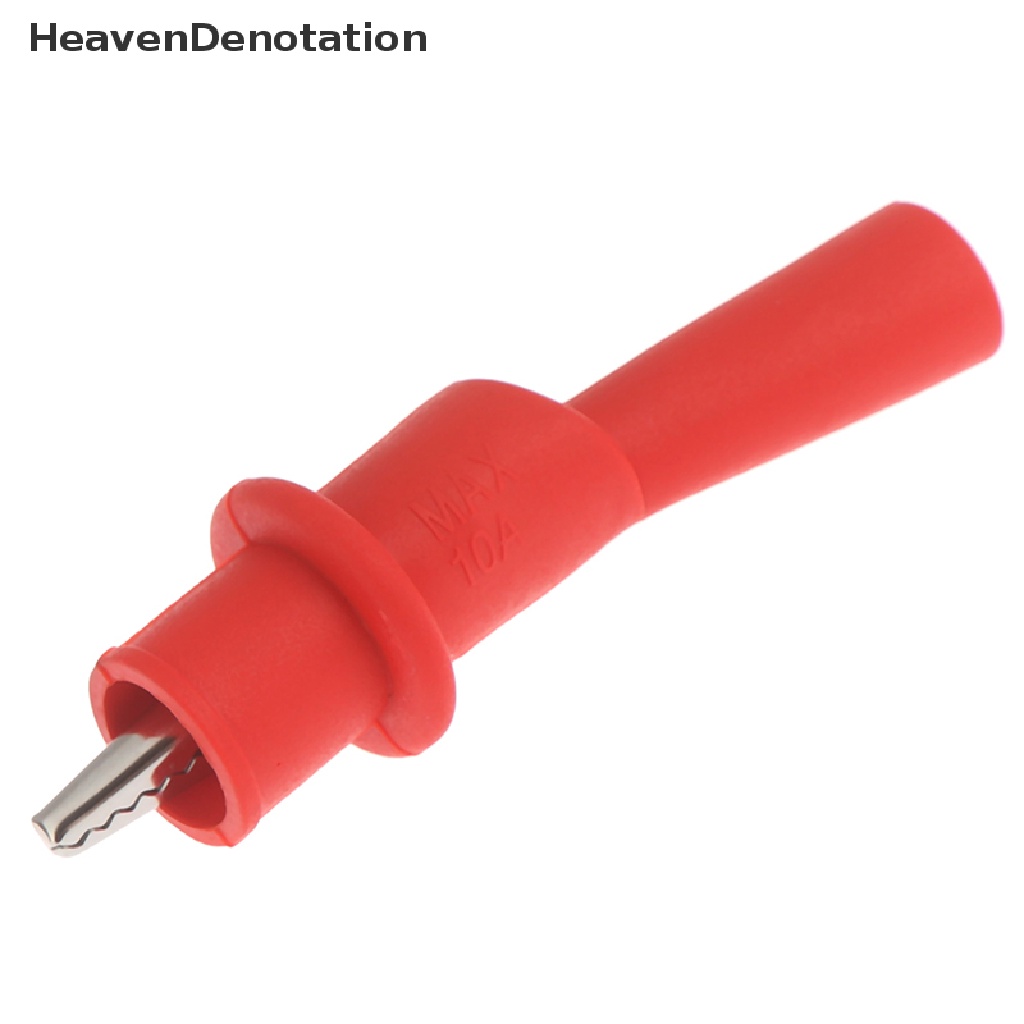 [HeavenDenotation] 2pcs Insulated MultiMeter Test Lead Meter Alligator Clip Crocodile Clamp Probe