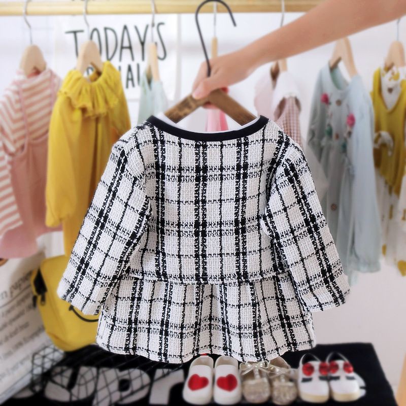 CHUBBI 61 Dress Anak Bayi Perempuan Square Black &amp; White