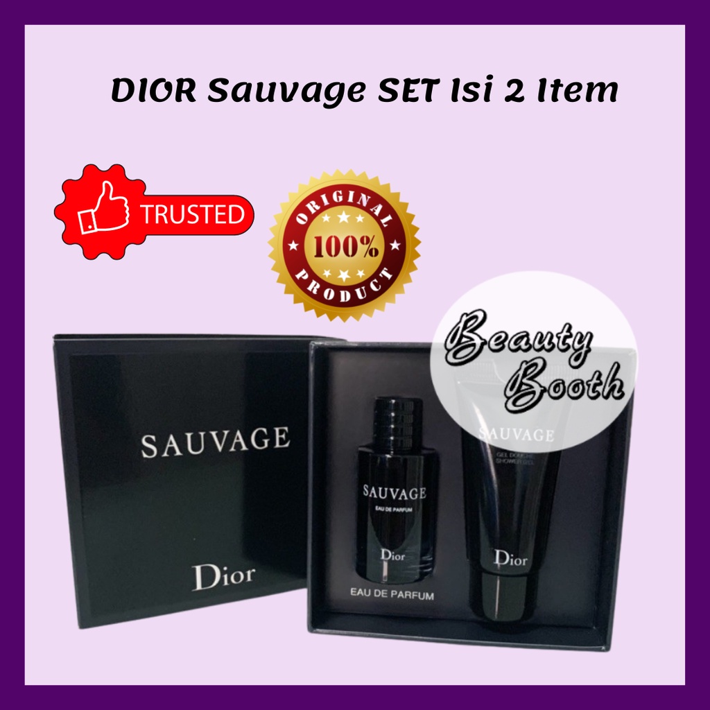 DIOR Sauvage SET Isi 2 Item (Dior Sauvage EDP 10ml + Shower Gel 20ml)