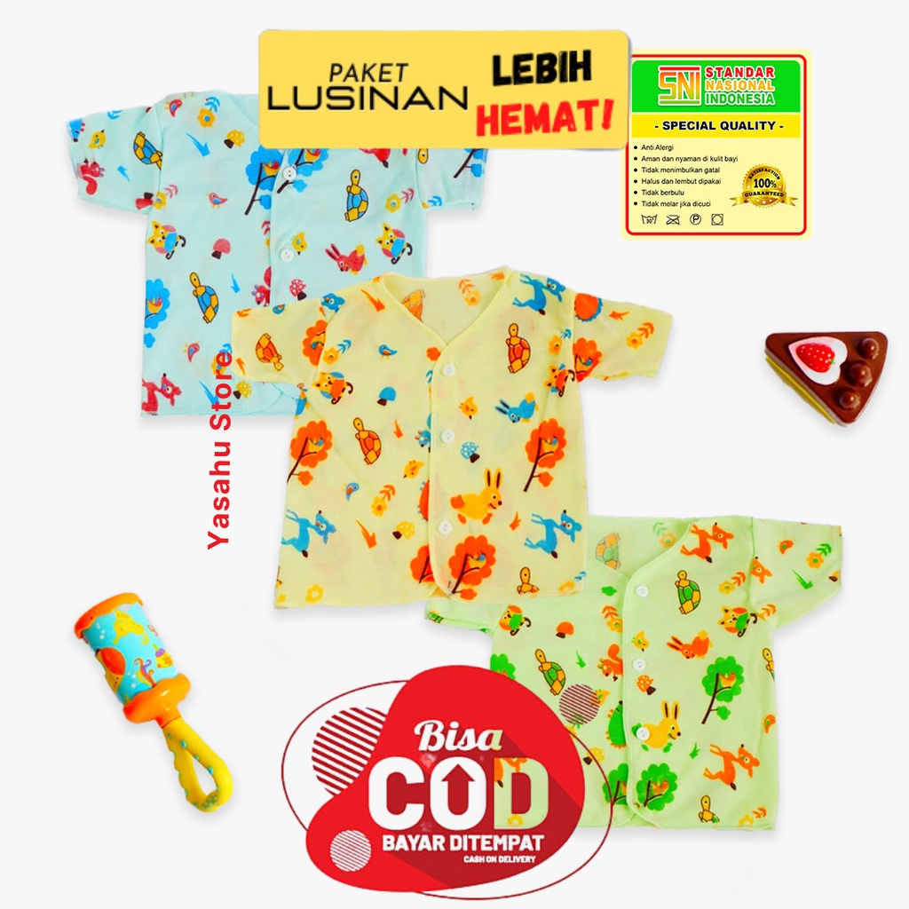 Baju Bayi Laki Laki 0 6 12 Bulan / Baju Bayi Newborn / Pakaian Bayi Perempuan / Baju Bayi Lusinan Ta